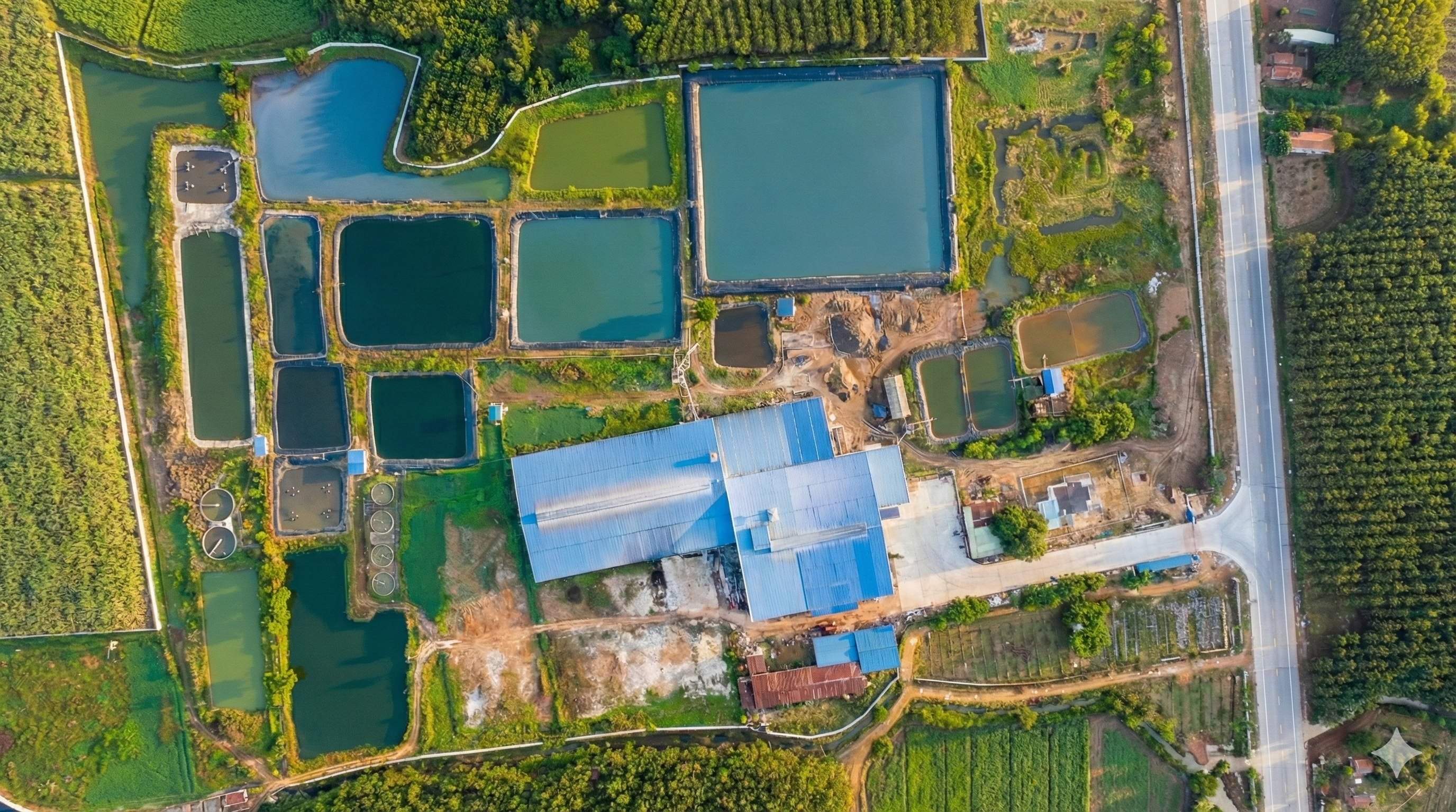 Aerial Factory View
